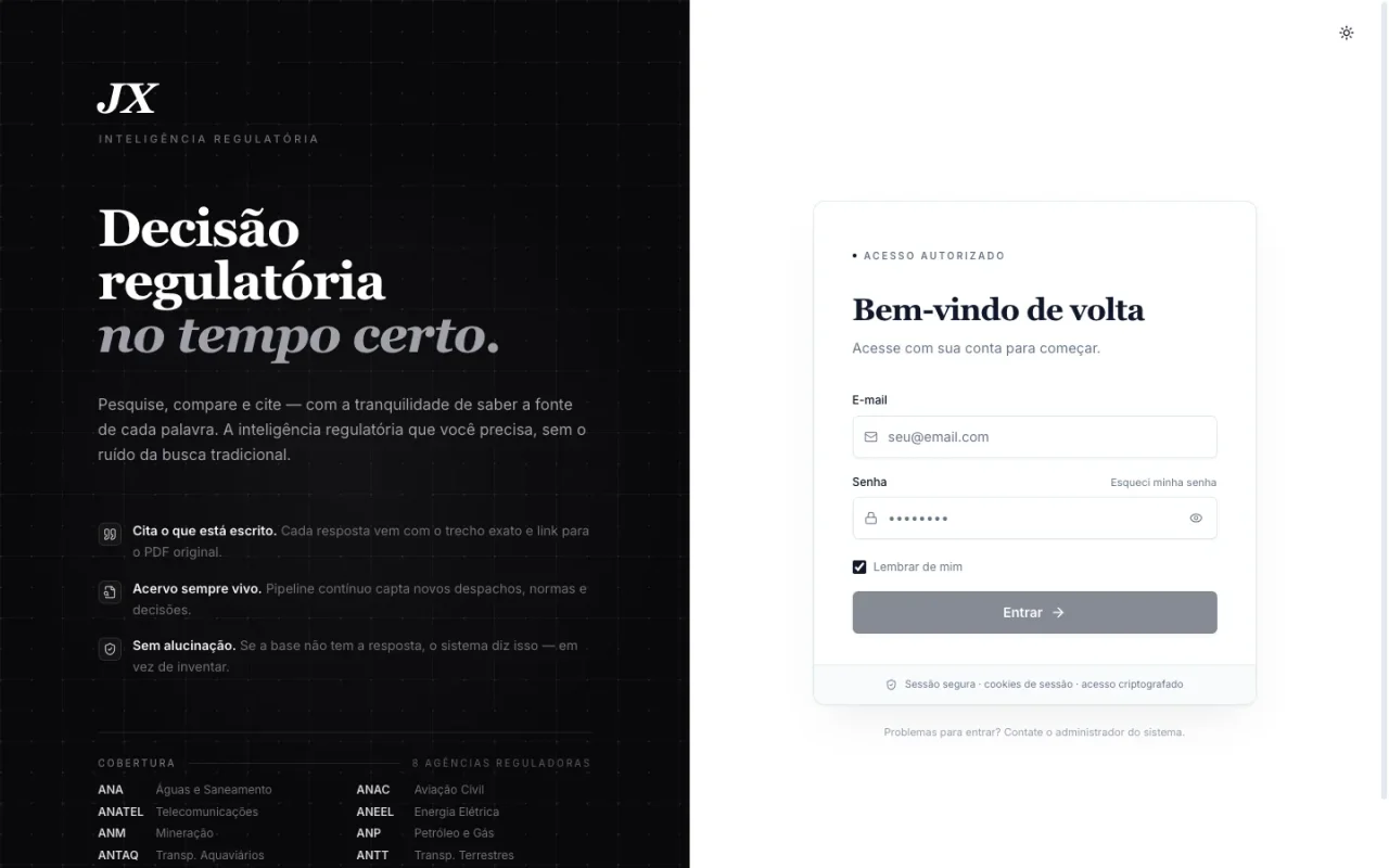 JX-AI: inteligência regulatória